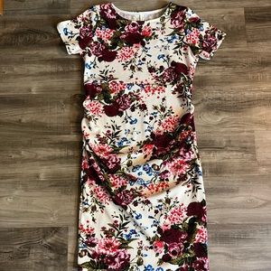 Pinkblush floral maternity dress
